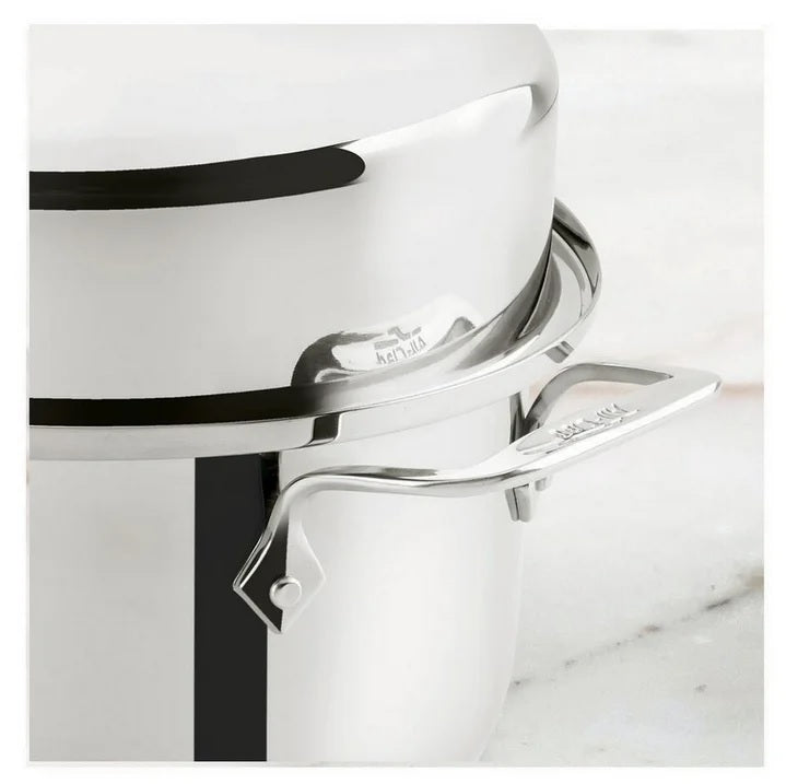 All-Clad E7879664 Stainless Steel Dishwasher Safe Oven Safe Covered Oval Roaster Cookware 20-lbs Silver