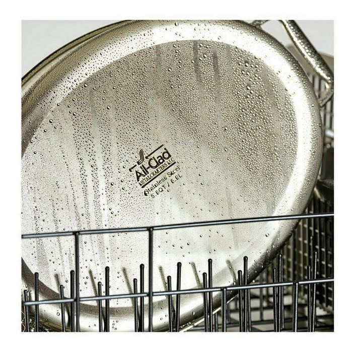 All-Clad E7879664 Stainless Steel Dishwasher Safe Oven Safe Covered Oval Roaster Cookware 20-lbs Silver
