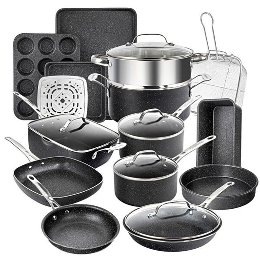 Granitestone 20 Piece Complete Kitchen in Box, Nonstick Cookware & Bakeware Set