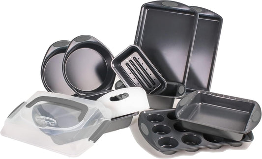 BergHOFF 11Pc Perfect Slice Bakeware Set, Grey