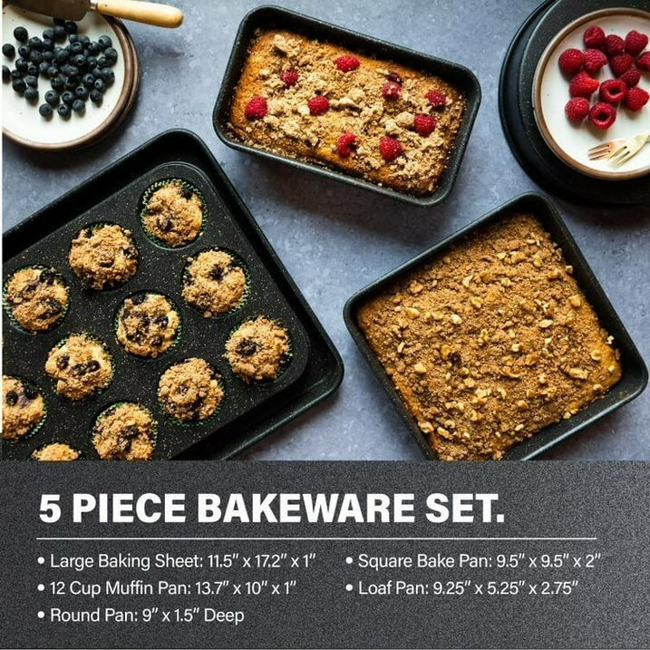 Granitestone 20 Piece Complete Kitchen in Box, Nonstick Cookware & Bakeware Set